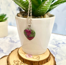 Load image into Gallery viewer, Ruby in Zosite Necklace