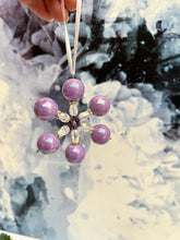 Load image into Gallery viewer, EVANGELINE Beaded Snowflake Decoration