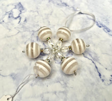 Load image into Gallery viewer, EVANGELINE Beaded Snowflake Decoration