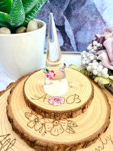 Load image into Gallery viewer, Blossom – Adjustable Cherry Blossom Fidget Spinner Ring with Pink Stone