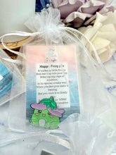Load image into Gallery viewer, Happy Frog Acrylic Pin – Cute Frog Gift with Poem in Organza Bag