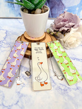 Load image into Gallery viewer, Silly Goose Bookmark – “You’re On This Page” Stainless Steel Bookmark