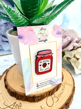 Load image into Gallery viewer, Reading Is My Jam Enamel Pin – Strawberry Jam Jar Book Lover Badge