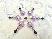 Load image into Gallery viewer, CLARA Beaded Snowflake Decoration