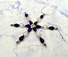 Load image into Gallery viewer, NATALIE Beaded Snowflake Decoration