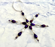 Load image into Gallery viewer, NATALIE Beaded Snowflake Decoration