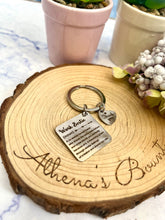 Load image into Gallery viewer, “Work bestie” Keyring