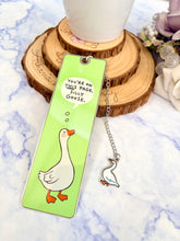 Load image into Gallery viewer, Silly Goose Bookmark – “You’re On This Page” Stainless Steel Bookmark