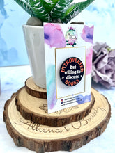 Load image into Gallery viewer, “Introverted but willing to discuss books” enamel pin