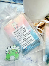 Load image into Gallery viewer, Happy Frog Acrylic Pin – Cute Frog Gift with Poem in Organza Bag