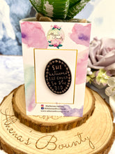 Load image into Gallery viewer, “She believed she could, so she did” enamel pin