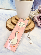 Load image into Gallery viewer, Silly Goose Bookmark – “You’re On This Page” Stainless Steel Bookmark