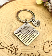 Load image into Gallery viewer, “Work bestie” Keyring
