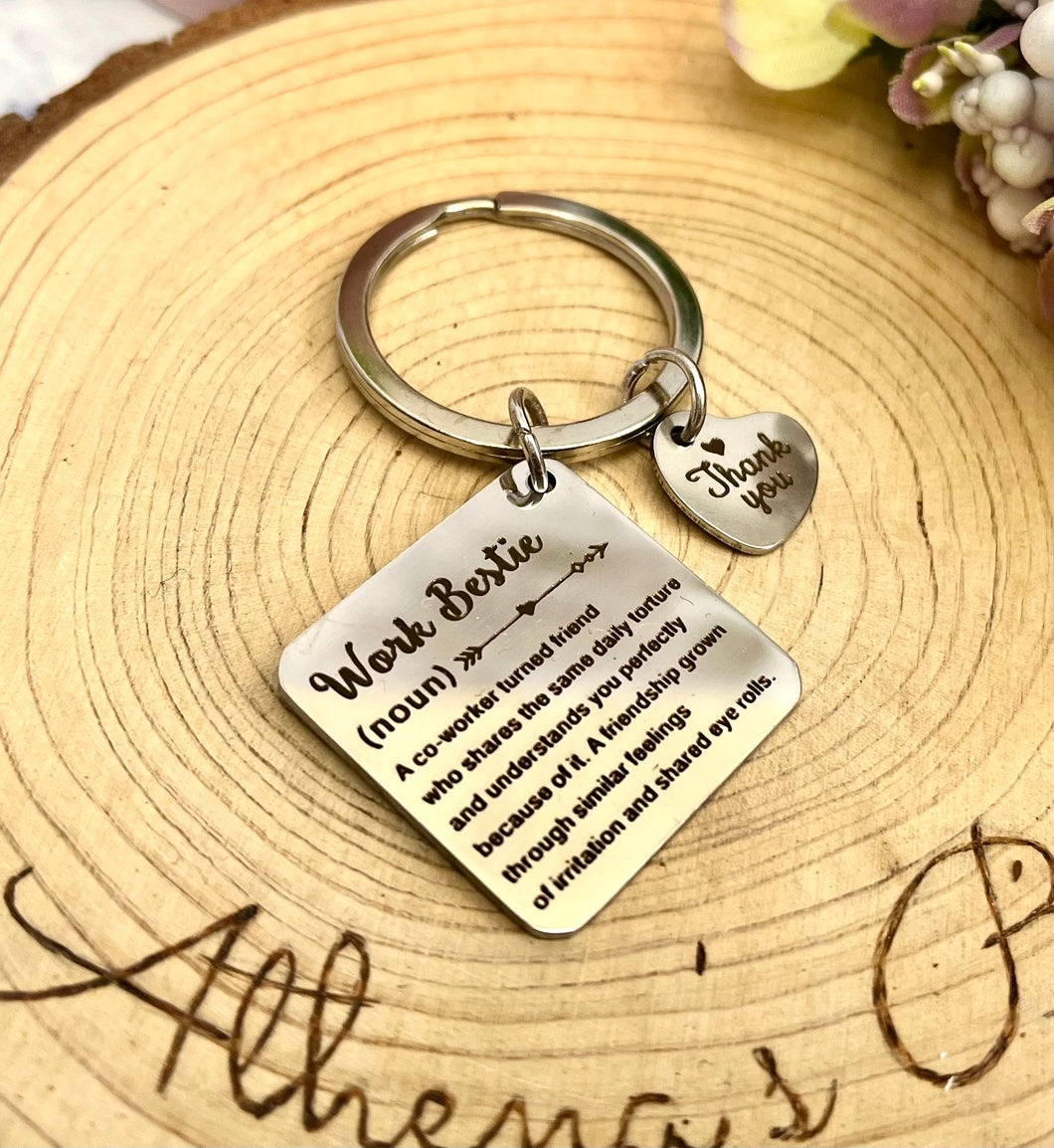 “Work bestie” Keyring