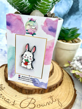 Load image into Gallery viewer, Strawbunny Enamel pin
