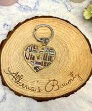 Load image into Gallery viewer, Heart Library Keyring
