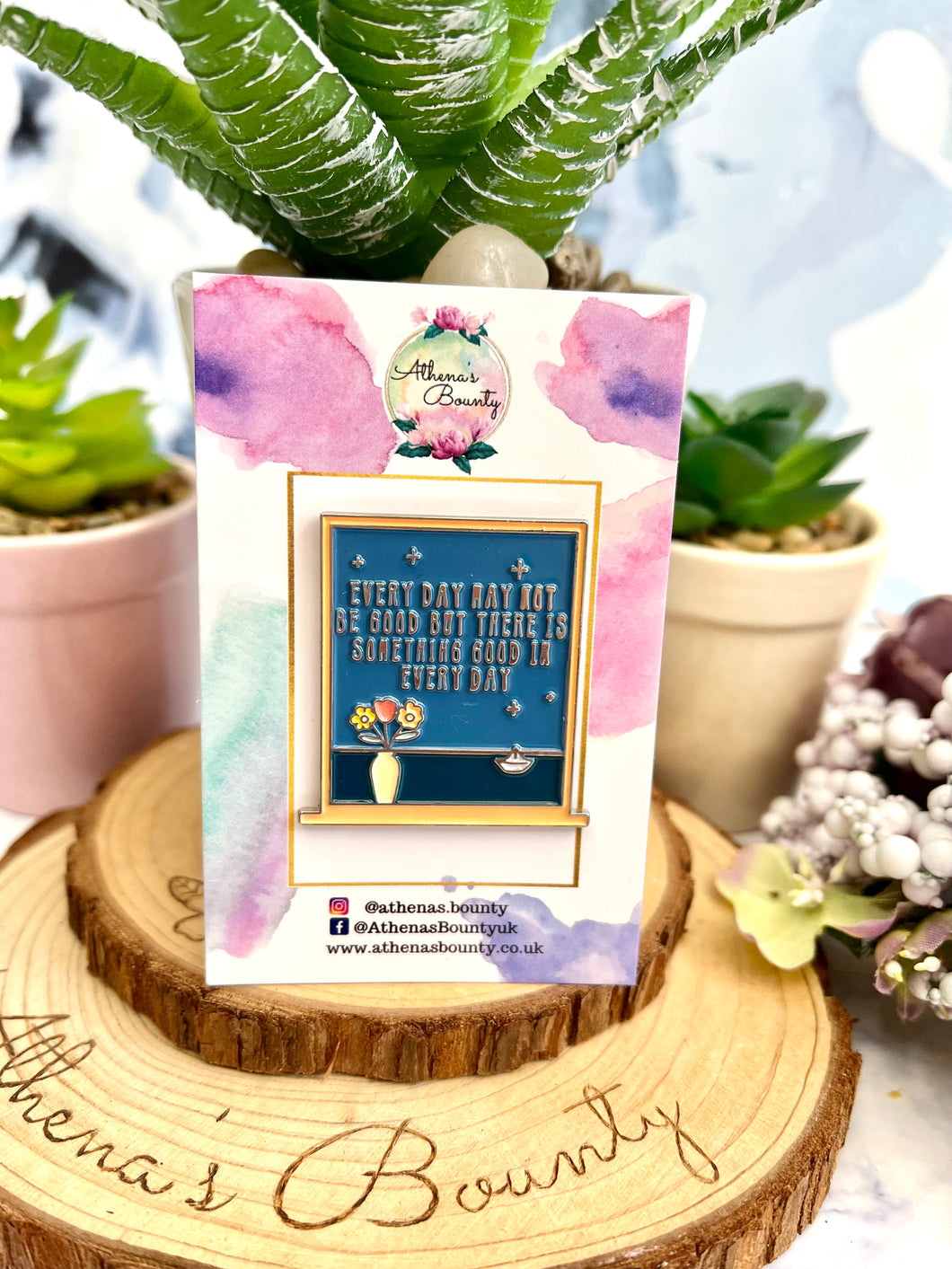 “Good in every day” Enamel pin