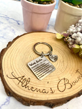 Load image into Gallery viewer, “Work bestie” Keyring
