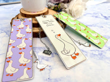 Load image into Gallery viewer, Silly Goose Bookmark – “You’re On This Page” Stainless Steel Bookmark
