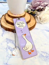 Load image into Gallery viewer, Silly Goose Bookmark – “You’re On This Page” Stainless Steel Bookmark
