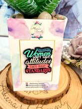 Load image into Gallery viewer, Strong Women Have Standards Enamel Pin – Feminist Empowerment Pin Badge
