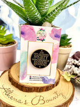 Load image into Gallery viewer, “The not so secret society of people who would rather be reading” Enamel pin
