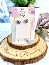Load image into Gallery viewer, 925. Purple Heart Stud
