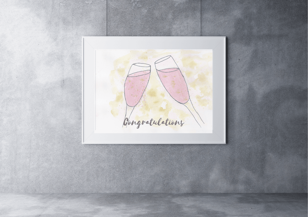 'Pink Fizz' print